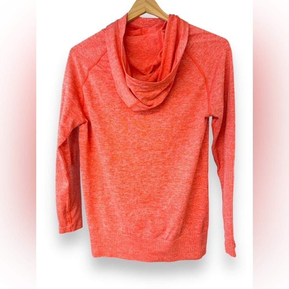 The North Face lightweight hooded top, coral/orange, excellent condition, size M - Picture 2 of 7